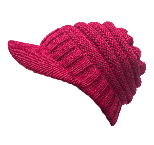 Warm Curling Wool Hat with Ear Protection for Women