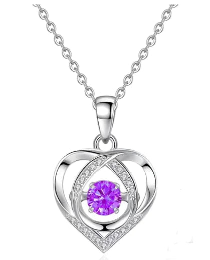 S925 Silver Eternal Heart Necklace for Women