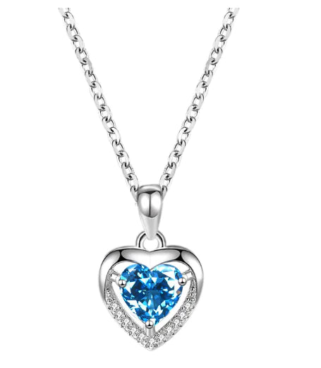 S925 Silver Eternal Heart Necklace for Women