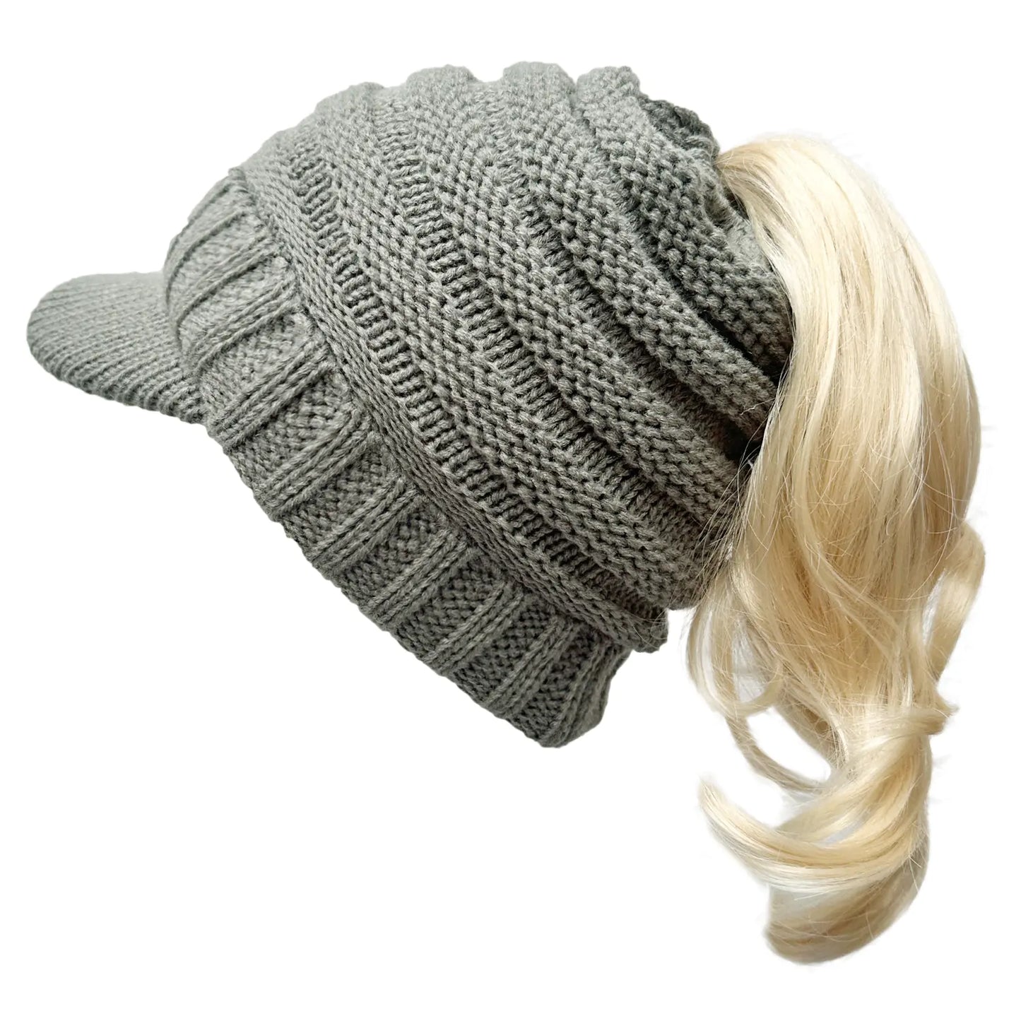 Warm Curling Wool Hat with Ear Protection for Women