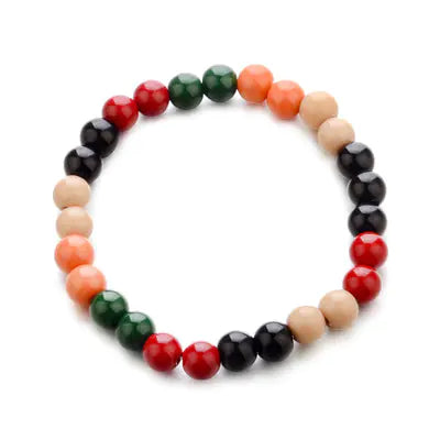 Colorful Beaded Bracelet, Yoga Bracelet