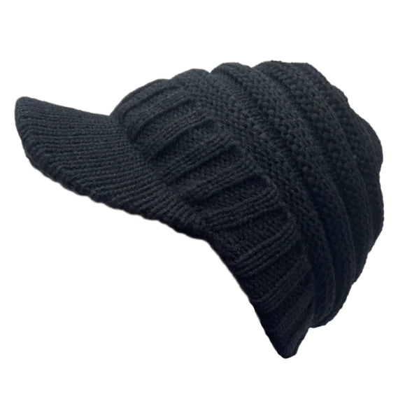Warm Curling Wool Hat with Ear Protection for Women