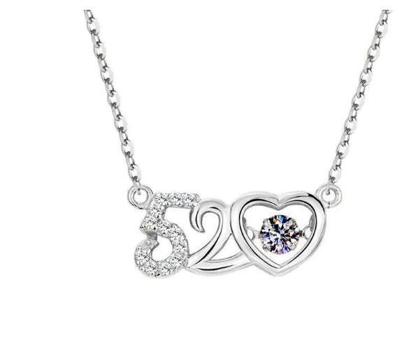 S925 Silver Eternal Heart Necklace for Women