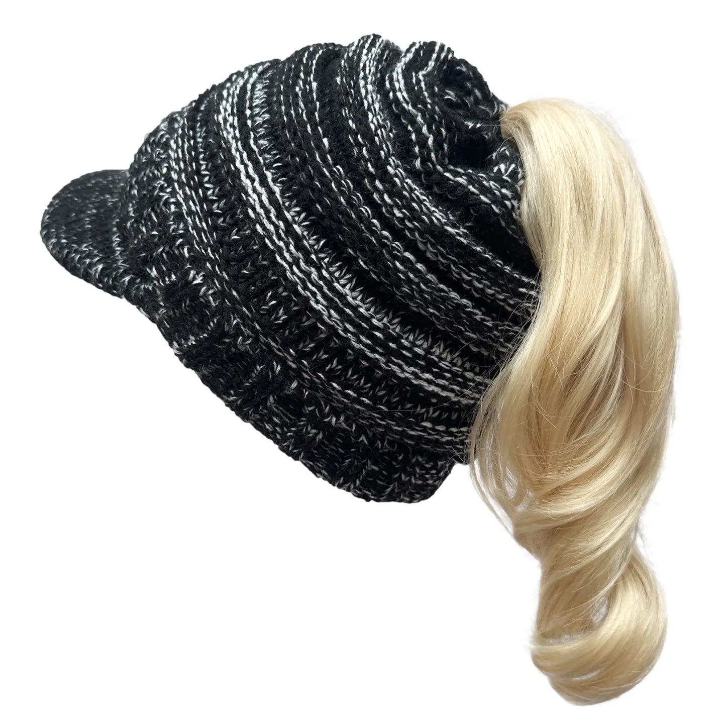 Warm Curling Wool Hat with Ear Protection for Women