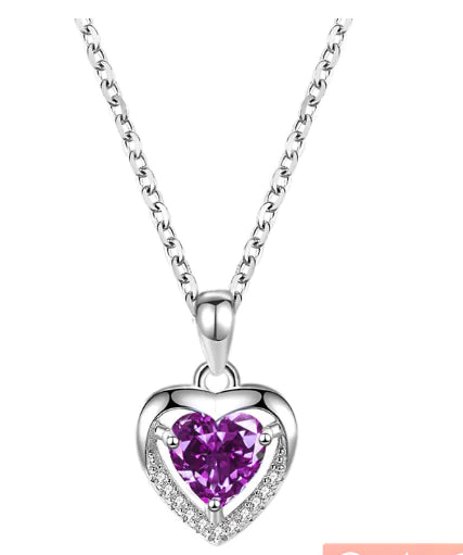 S925 Silver Eternal Heart Necklace for Women