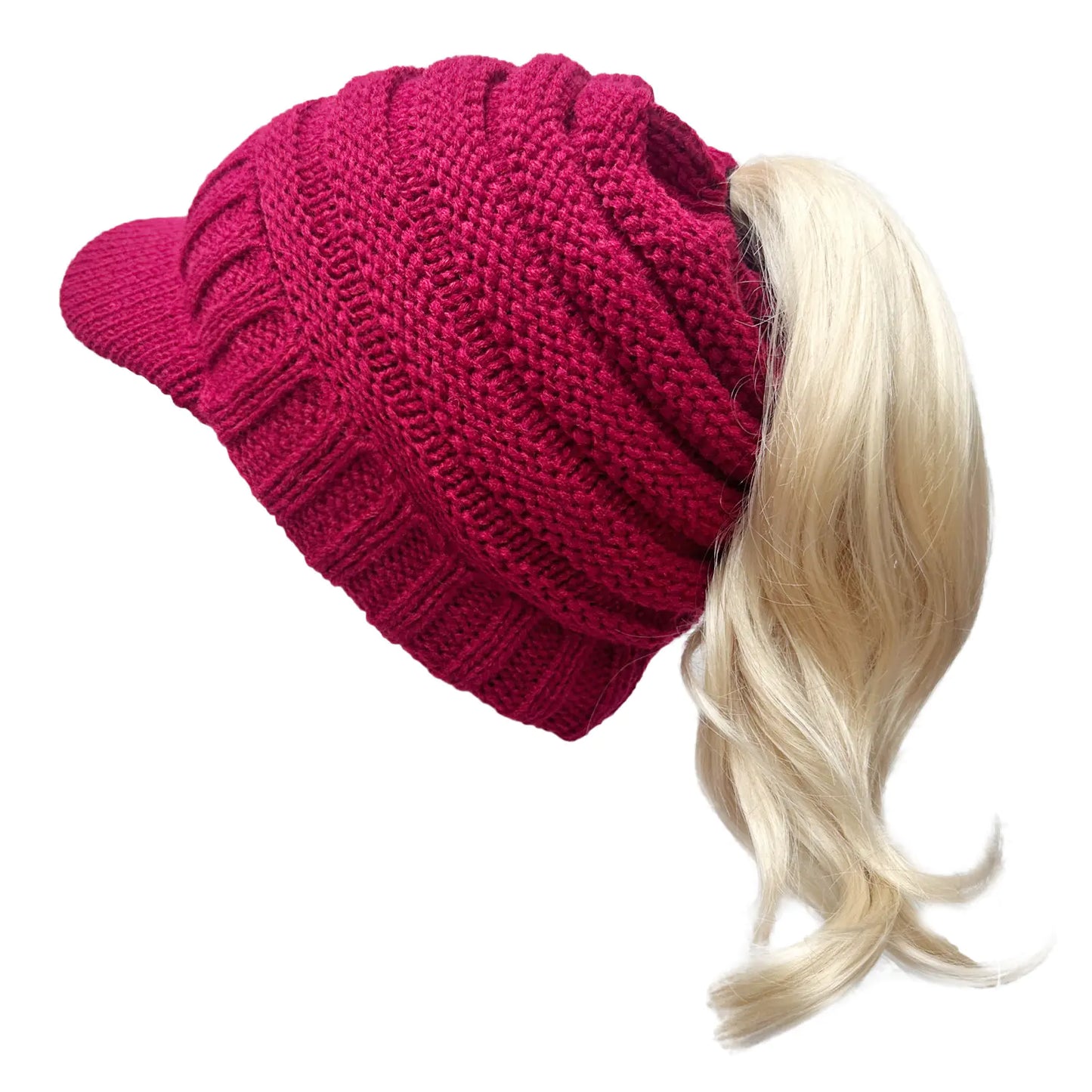 Warm Curling Wool Hat with Ear Protection for Women