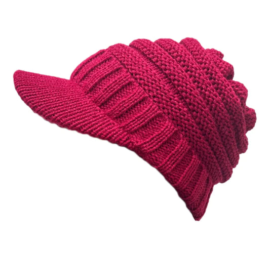 Warm Curling Wool Hat with Ear Protection for Women
